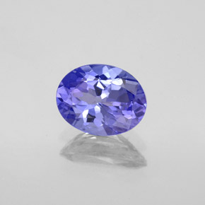 1,25 ctw natürlicher blauer Tansanit, Oval Schliff, VVS