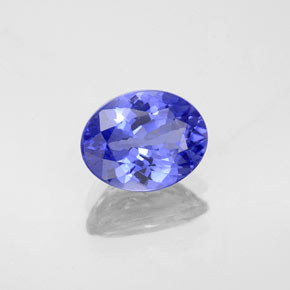 1,48 ctw natürlicher blauer Tansanit, Oval Schliff, VVS