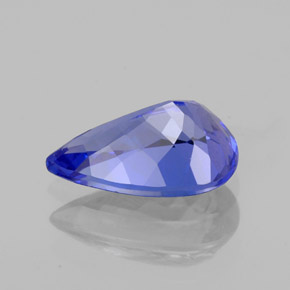 1,29 ctw natürlicher blauer Tansanit, Birnenform, VS
