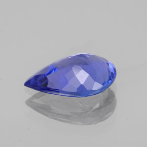 1,66 ctw natürlicher blauer Tansanit, Birnenform, VS-SI