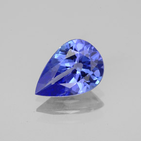 1,65 ctw natürlicher blauer Tansanit, Birnenform, VVS