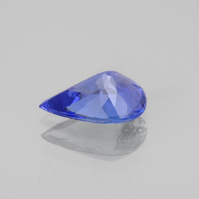 1,65 ctw natürlicher blauer Tansanit, Birnenform, VVS