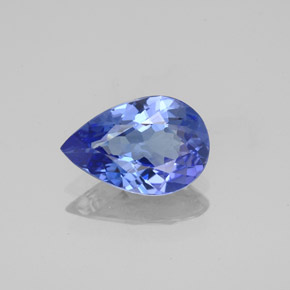 1,43 ctw natürlicher blauer Tansanit, Birnenform, VVS