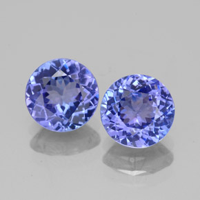  ct natürliche blauer Tansanit-Edelsteine, Rundschliff, VVS