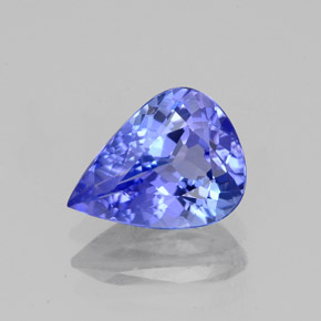 1,73 ctw natürlicher blauer Tansanit, Birnenform, VVS