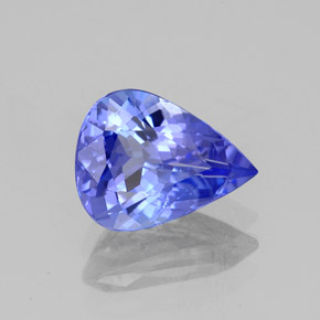 1,73 ctw natürlicher blauer Tansanit, Birnenform, VVS