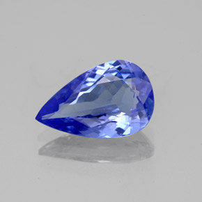 1,95 ctw natürlicher blauer Tansanit, Birnenform, VVS