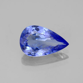 1,95 ctw natürlicher blauer Tansanit, Birnenform, VVS