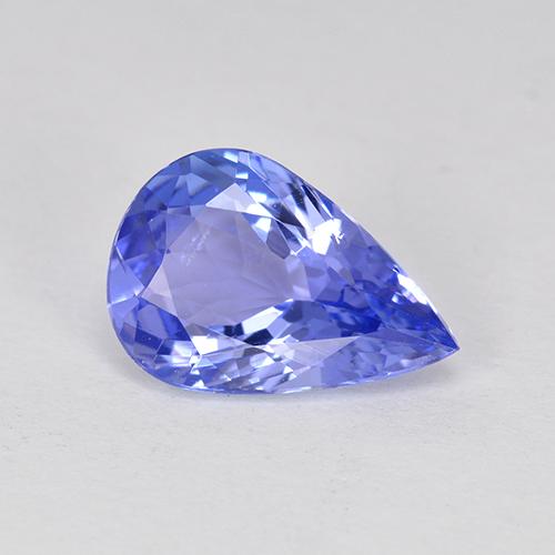 1,75 ctw natürlicher blauer Tansanit, Birnenform, VS-SI