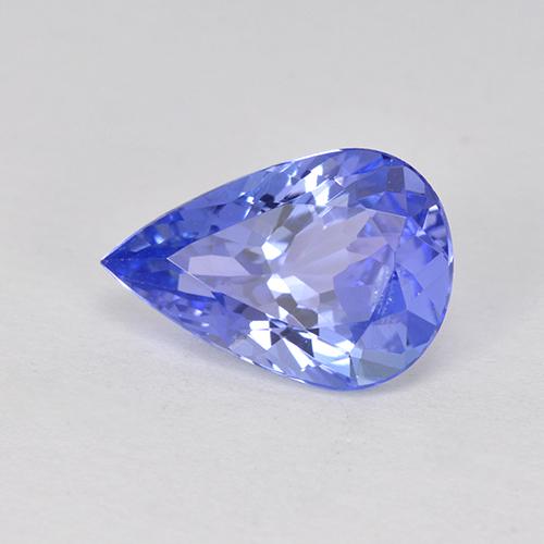 1,75 ctw natürlicher blauer Tansanit, Birnenform, VS-SI