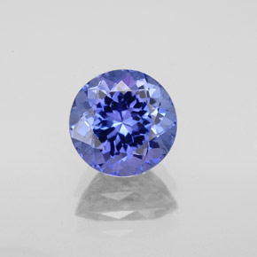 2,08 ctw natürlicher blauer Tansanit, Rundschliff, VVS