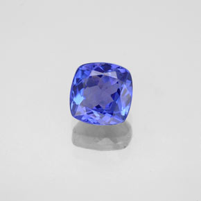 0,91 ctw natürlicher blauer Tansanit, Kissenschliff, VVS