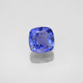 0,91 ctw natürlicher blauer Tansanit, Kissenschliff, VVS
