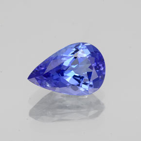 1,42 ctw natürlicher blauer Tansanit, Birnenform, VS-SI