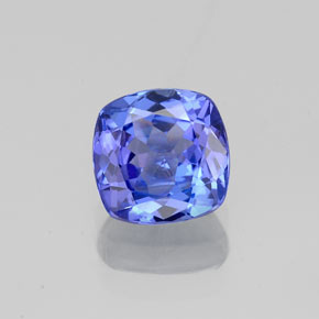 1,00 ctw natürlicher blauer Tansanit, Kissenschliff, VVS