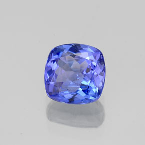 1,00 ctw natürlicher blauer Tansanit, Kissenschliff, VVS