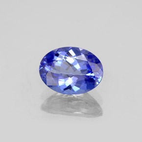 1,30 ctw natürlicher blauer Tansanit, Oval Schliff, VVS