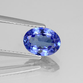 1,38 ctw natürlicher blauer Tansanit, Oval Schliff, VVS-VS