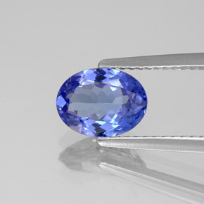 1,38 ctw natürlicher blauer Tansanit, Oval Schliff, VVS-VS