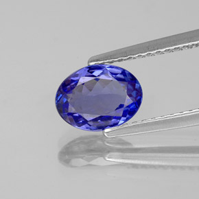 1,13 ctw natürlicher blauer Tansanit, Oval Schliff, VVS