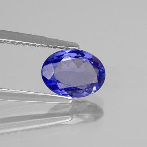 1,13 ctw natürlicher blauer Tansanit, Oval Schliff, VVS