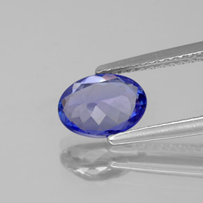 1,13 ctw natürlicher blauer Tansanit, Oval Schliff, VVS