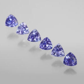  ct natürliche blauer Tansanit-Edelsteine, Trillion, VVS-VS