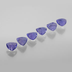  ct natürliche blauer Tansanit-Edelsteine, Trillion, VVS-VS