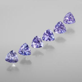  ct natürliche blauer Tansanit-Edelsteine, Trillion, VVS-VS