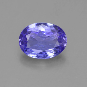 1,42 ctw natürlicher violetter Tansanit, Oval Schliff, VVS