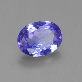 1,42 ctw natürlicher violetter Tansanit, Oval Schliff, VVS
