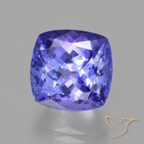 9,17 ctw natürlicher Intensives Violettblau Tansanit, Kissen, VS