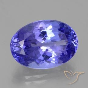 9,17 ctw natürlicher Intensives Violettblau Tansanit, Oval, VVS