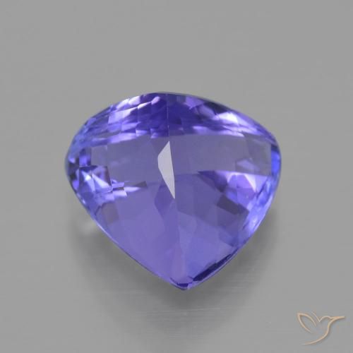 9,17 ctw natürlicher Intensives Violettblau Tansanit, Trillion, VVS-VS