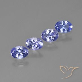 2.34 ct natürliche Intensives Violettblau Tansanit-Edelsteine, Oval, VVS-VS