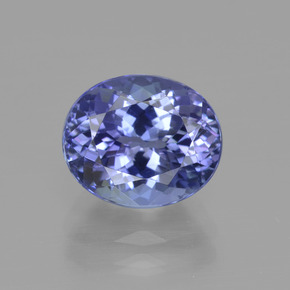 3,48 ctw natürlicher blauer Tansanit, Oval Schliff, VVS