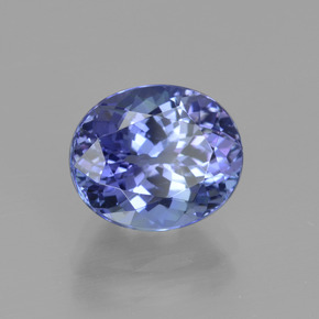 3,48 ctw natürlicher blauer Tansanit, Oval Schliff, VVS