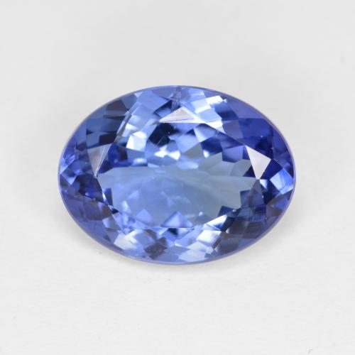 3,96 ctw natürlicher blauer Tansanit, Oval Schliff, VS-SI