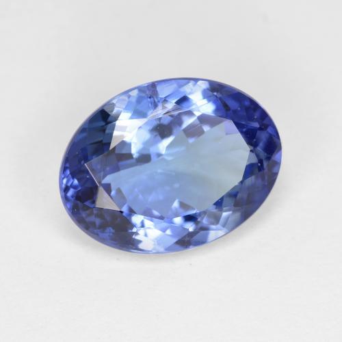 3,96 ctw natürlicher blauer Tansanit, Oval Schliff, VS-SI