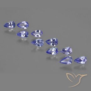 2,09 ct natürliche blauer Tansanit-Edelsteine, Birnenform, VS