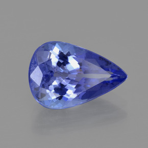3,07 ctw natürlicher blauer Tansanit, Birnenform, VVS