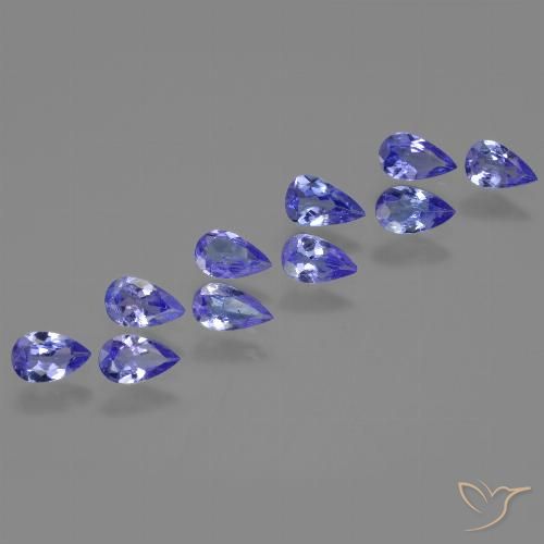 1.73ctw Natürlicher Mittleres Marineblau Tansanit, Birnenform, VS