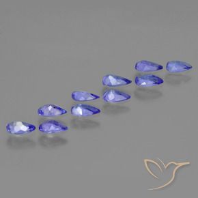 1.73 ct natürliche Mittleres Marineblau Tansanit-Edelsteine, Birnenform, VS