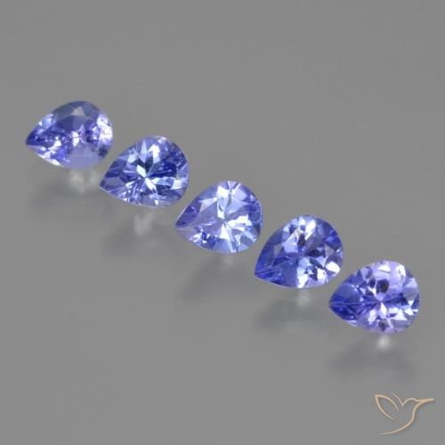 1.80ctw Natürlicher Intensives Violettblau Tansanit, Birnenform, VS