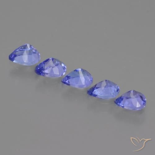 1.80 ct natürliche Intensives Violettblau Tansanit-Edelsteine, Birnenform, VS