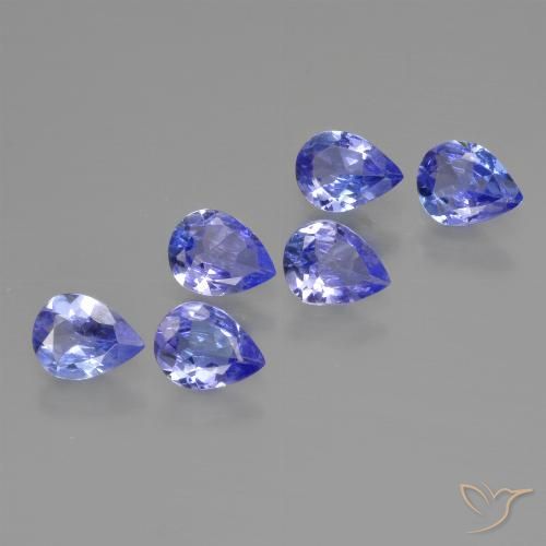 1,65 ct natürliche blauer Tansanit-Edelsteine, Birnenform, VS