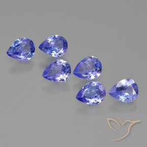 1,65 ct natürliche blauer Tansanit-Edelsteine, Birnenform, VS