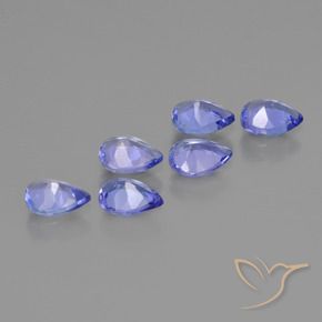 1,65 ct natürliche blauer Tansanit-Edelsteine, Birnenform, VS