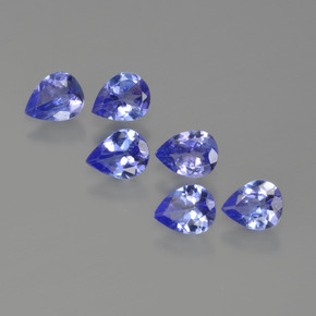 1,48 ct natürliche blauer Tansanit-Edelsteine, Birnenform, VS