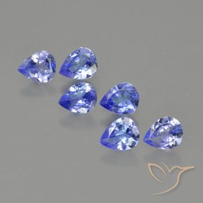 1.67 ct natürliche Intensives Blau Tansanit-Edelsteine, Birnenform, VS
